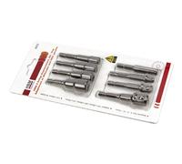 Conjunto de 8 llaves de casquillo HBM, conjunto de adaptadores de bits y portabits con conexión HEX