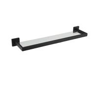 Conjunto de accesorios para baño, acero inoxidable, accesorios de montaje en pared, estante de vidrio de 50 cm