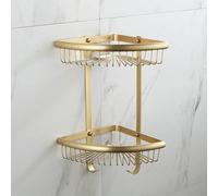 Conjunto de accesorios para baño de latón macizo, que incluye un cepillo para inodoro y un soporte para toallas