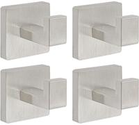 Conjunto de accesorios para baño - Plateado - 10 piezas - Acero inoxidable - Montaje en pared