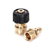 Conjunto de adaptadores para lavadora de presión de 2 piezas (M22-14 mm a cabeza femenina 3/8 + macho)