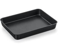 Conjunto de bandejas de acero inoxidable Ibenzoa® para hornear, con molde para tartas de borde alto y revestimiento antiadherente, disponible en varios tamaños: distribución uniforme del calor para re