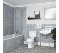 Conjunto de Baño Tradicional Completo Bañera, Inodoro y Consola con Lavabo - Richmond