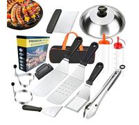 Conjunto de barbacoa compacto de acero inoxidable