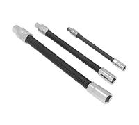 Conjunto de Barra de Extensión del Soporte de Bits Magnético Flexible de 3 PC, Extensión de Taladro de Acero de Resorte para Reparación Automotriz, Alta Dureza, Flexible,