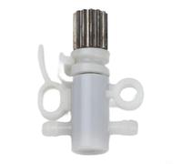 Conjunto de bomba de aceite de motosierra eléctrica para SF140, pieza de repuesto de plástico de metal con lubricación mejorada para herramientas de corte de madera, color blanco, 4,3 x 1,1 cm