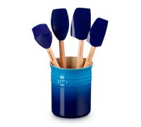 Conjunto de bote con 4 espátulas Le Creuset