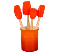 Conjunto de bote con 4 espátulas Le Creuset