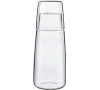 Conjunto de botellas de agua con jarra y vaso, 750 ml, transparente