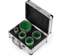 Conjunto de brocas de diamante VEVOR, calidad premium, 5 unidades, rosca M14, diámetros: 22/35/40/50/65 mm, para perforar cerámica