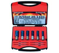 Conjunto de brocas de núcleo Metallkraft BLUE-LINE PRO 30, con cono Weldon, modelo 38720.1331