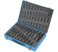 Conjunto de brocas helicoidales profesionales. Portabrocas según la norma DIN 338. 170 piezas. Norma DIN 338