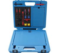 Conjunto de cables de medición y puntas de prueba BGS 2186, 92 piezas.