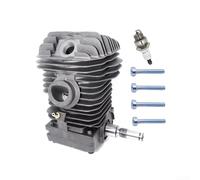Conjunto de cilindro resistente de 42,5 mm compatible con motosierras Stihl-023 025 MS230 MS250, kit completo de motor que incluye tapón de chispa y conector (componente B de 42,5 mm)