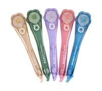 Conjunto De Cinta Corrector - ABS Lindo Patrón De Flor En Rollo 5,12 Pulgadas | Estudiantes De Cinta Correctora Blanca, Suministros De La Escuela De Papelería Kawaii, Pluma De Banda Corrector