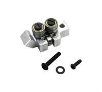Conjunto de cojinete de bloque de guía frontal 42-28-0410 compatible con sierra de banda 2825-20 3016-20 para construcción de metal, revestimiento plateado, guía de corte estable, repuesto de taller