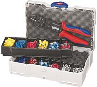 Conjunto de conectores para cables, 301 piezas, de 0,5 a 6 mm². Maletín de surtido KNIPEX