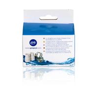 Gre Accessories 2 Connectors+4 Clamps Blanco 38-32 mm