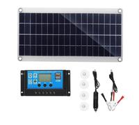 Conjunto De Controlador De Panel Solar Flexible De Panel Fotovoltaico | De 300 W Batería exterior for vehículos recreativos 10A-100A(SolarPanel20AController)