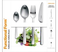 Conjunto de cubiertos Fiskars Functional Form, 24 piezas, acabado mate, modelo 1071624