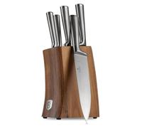 Conjunto de cuchillos Berlinger Haus BH-3124, color antracita, con bloque de madera de acacia