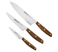 Conjunto de cuchillos de cocina Arcos, serie Nórdika, de 3 piezas