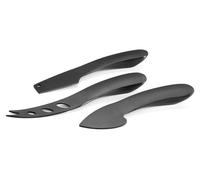 Conjunto de cuchillos para queso Philippi ONYX, de 3 piezas, acero con revestimiento PVD, color , caja de regalo con cierre magnético, peso: 600g