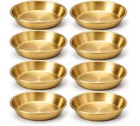 Conjunto de cuencos Dipschalen, de 8 piezas, con un diámetro de 13,2 cm, fabricados en acero inoxidable, ideales para tapas