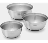 Conjunto de cuencos mezcladores Brabantia (1,0, 1,6 y 3,0 litros), acero satinado
