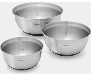 Conjunto de cuencos mezcladores Brabantia (1,0, 1,6 y 3,0 litros), acero satinado