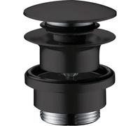 Conjunto de desagüe Hansgrohe, tipo "push-open" (apertura mediante presión), para grifos de lavabo y bidé, color mate, 1 unidad.