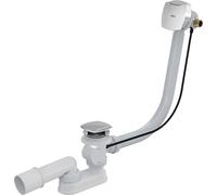 Conjunto de desagüe y desbordamiento automático para bañera Alcadrain, con función de llenado, cromado, 80 cm