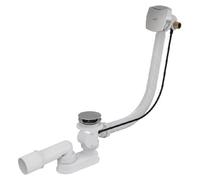 Conjunto de desagüe y desbordamiento automático para bañera Alcadrain, con función de llenado, de metal, 80 cm
