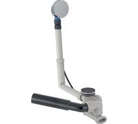 Conjunto de desagüe y rebosadero para bañera, con tapón automático, completo, cromo pulido