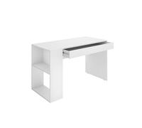 Conjunto de dormitorio lion pack 2 cabecero + mesita + aro + escritorio + vestidor blanco/natural