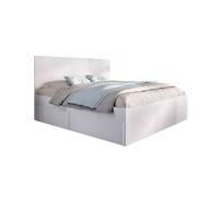 Conjunto de dormitorio pack lago cama + cómoda blanco