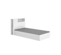Conjunto de dormitorio ten cabecero con canapé abatible blanco 95x90x213,4 cm