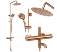 Conjunto De Ducha Con Termostato Rea Lungo Brush Copper