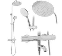 Conjunto De Ducha Con Termostato Rea Lungo Cromo