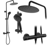 Conjunto De Ducha Con Termostato Rea Vincent Black