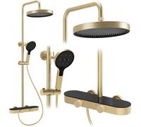 Conjunto De Ducha Creo Brush Gold