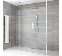 Conjunto de Ducha de Obra Walk-in con Mampara de Ducha Flotante con Selección de Hojas de Vidrio y Sumideros - Sera