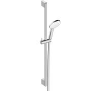 Duravit - Conjunto de alcachofa de ducha, barra y manguera, 3 chorros, cromo UV0680002010