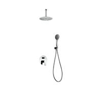 Conjunto de ducha empotrado monomando acabado cromo Bruselas Imex