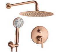 Conjunto De Ducha Empotrado Rea Js-1180brg Brush Copper