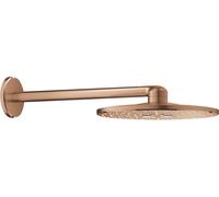 Grohe Quadra brazo de ducha con efecto lluvia 31x31 cm circular Brushed Warm Sunset 26475DL0