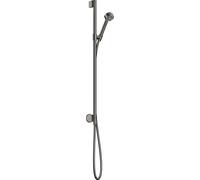 Conjunto de ducha hansgrohe AXOR One 75 1jet EcoSmart, con conexión mural, 48791330, Color: Cromo negro pulido