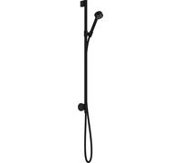 Conjunto de ducha hansgrohe AXOR One 75 1jet EcoSmart, con conexión mural, 48791670, Color: negro mate