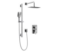Conjunto de ducha HSK Softcube 2.25 con brazo de pared redondo y mezclador monomando empotrado