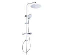 Conjunto de ducha JOHO sin termostato - Altura regulable, acero inoxidable 25cm